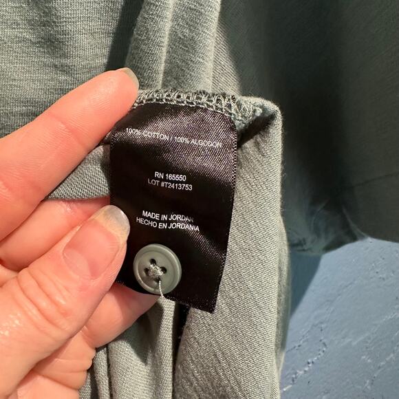 32 degree cool size XL button down knit shirt sage green comfy casual - Picture 4 of 7